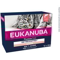 Eukanuba Grain Free Senior Senior Katzenpastete Lachs 12 x