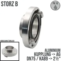 Bezalin Mcc Kuppl.STORZ B-75 AG 2 1/2 Zoll AGmm