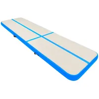 VidaXL Aufblasbare Gymnastikmatte mit Pumpe 600x100x15 cm PVC Blau