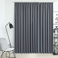 VidaXL Verdunkelungsvorhang mit Haken Grau 290 x 245 cm
