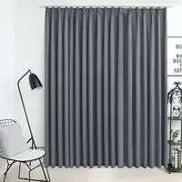 VidaXL Verdunkelungsvorhang mit Haken Grau 290 x 245 cm