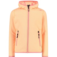 CMP Kid G-Jacke mit fester Kapuze, Melone-Pfirsich-Weiß, 128