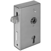 AMF Schiebetor-Schlosskasten 140S-30ZW, B.30mm H.172mm T.94mm, blank