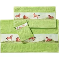 Erwin Müller Pferd Handtuchset 3-tlg. grün