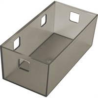Ninka 5017.11 20911 Graphit transluzent Banio 2-fach Aufbewahrungsbehälter Organizer