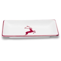 Gmundner Keramik Bordeauxr. Hirsch, Snackschale (22x11cm)