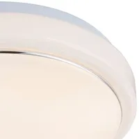 GLOBO Deckenleuchte LED Wohnzimmerleuchte Decke Deckenlampe Modern, Alu weiß,
