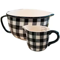 Neuetischkultur Set Rührschüssel und Messbecher Squares