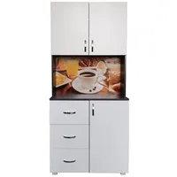 Hti-Living Küchenbuffet 3 Schubladen Blanca Bistro 80 x 180