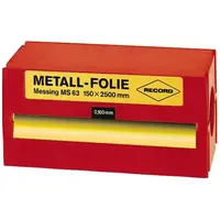 Record Messlehre Metallfolie Messing 150 x 2500 x 0,5