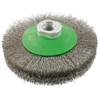 FORMAT Kegelbürste rostfrei M14 gewellt 100x0,2mm