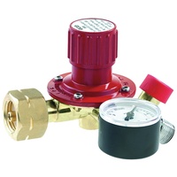 Gce Regler für Propanflaschen 5/11/33kg mit Manometer Gasdruck 0,5-4bar
