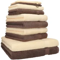 Betz Premium Handtuchset 10-tlg. nussbraun beige