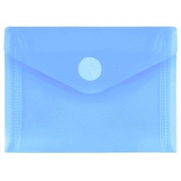 FolderSys Dokumententaschen DIN A7 blau glatt 0,20 mm