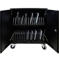 Leba NoteCart Flex 24 Laptop/Tablet Ladewagenschrank 15,6" schwarz NCF-E-24-SC