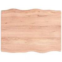 VidaXL Tischplatte 80x60x(2-6) cm Massivholz Behandelt Baumkante