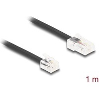 DeLock Telefonkabel RJ45 Stecker zu RJ11 Stecker schwarz 1