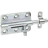 GAH Alberts Bolzenriegel mit befestigter Schlaufe gerade, 125mm Stahl,