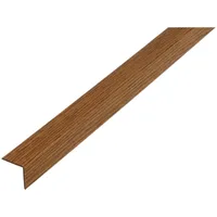 GAH Alberts Alberts Winkelprofil,PVC,Eiche dkl,20x20x1,5/1m 478704