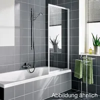 Kermi Vario 2000 Faltwand 1-flügelig V2FW10701412K 75,1-76,7x140cm, silber mattglanz,