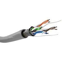 Goobay CAT 5e Netzwerkkabel, U/UTP, Grau, 100 m
