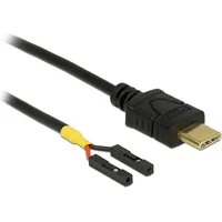 DeLock - USB-Kabel - USB-C (M) USB C Schwarz