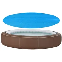 [en.casa] Ferrarno Solar Poolabdeckung blau ⌀305 cm