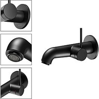 Keuco IXMO Waschbeckenarmatur für Wandmontage mit Tiefe 177mm schwarz