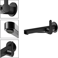 Keuco IXMO Einhebel-Waschtischmischer 59516371301, Ausladung 225 mm, schwarz matt,
