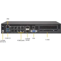 Supermicro Barebone IoT SuperServer 1U Schwarz