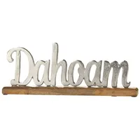 GMD Living Alu Deko "Dahoam" in Natur / Silber