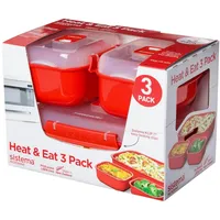 Sistema® Mikrowellen-Set rot, 1 Set