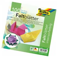 Folia Faltblätter INTENSIV mehrfarbig 100 Blatt