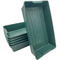 Buri Profi Gärtnerbox Pflanzschale Pikierschale 58x32x11 Pflanzwanne Saatschale grün