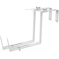 Buri - Balkonkastenhalter 2er-Set Blumenkastenhalter Balkonkastenhalterung Balkonkasten weiß Blumen