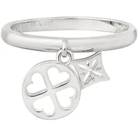 Cai Fingerring CAÏ "925 Silber rhodiniert Anhänger Cut-outs" Gr.