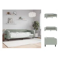 VidaXL Tagesbett Hellgrau 90x200 cm Samt