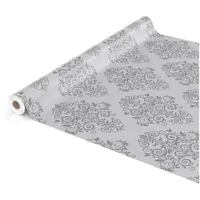 ANRO Wachstuchtischdecke Wachstuch Wachstischdecke Tischdecke abwaschbar Ranken Barock Arabeske