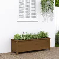 VidaXL Hochbeet Honigbraun 119,5x40x39 Cm Massivholz Kiefer