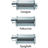 GASTROBACK Küchenmaschinen Zubehör-Set "Nudelwalzenvorsatz 90763, 3 tlg.", silber (edelstahlfarben),