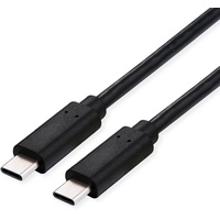 Value USB4 Gen2x2 Kabel, C–C, ST/ST, 20Gbit/s, 100W, schwarz,