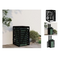 VidaXL Mülltonnenbox 84 x 90 x 128,5 cm schwarz