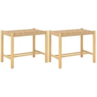 Costway Set Holz, Sitzhöhe 45 cm Fußstütze