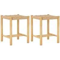 Costway Set Holz, Sitzhöhe 45 cm Fußstütze