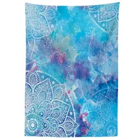 ABAKUHAUS Mandala Tischdecke, Aquarell Floral asiatischen, Druck mit Klaren