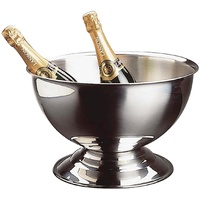 APS Champagnerkühler, Flaschenkühler, Edelstahl, hochglanzpoliert, Ø 40,5 cm, Höhe