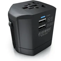 Bearware All-in-One Universal-Reiseadapter - Reise-Steckdosen-Adapter / Stromadapter - Reisestecker