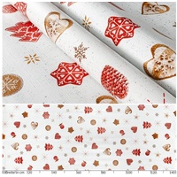 ANRO Tischdecke abwaschbar Weihnachten Wachstuchtischdecke 180 x 140cm mit