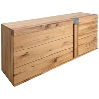 Massivmoebel24 NEW AMSTERDAM Sideboard Wildeiche, Zerreiche, 180x45x75, 1 Tür,