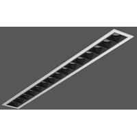 RZB BeamLine Slim 36W rechteckig silber